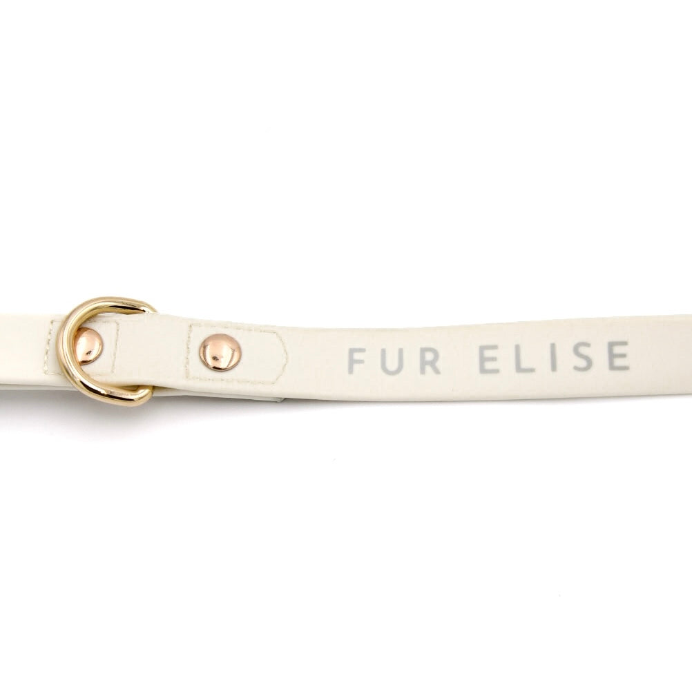 Fur Elise Dog Leash - Bone — logo detail
