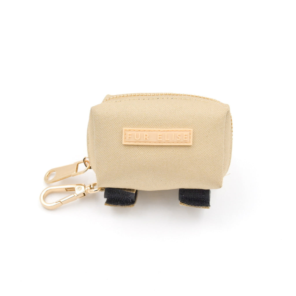 Fur Elise Le Poo Waste Bag Holder - Sand — front view