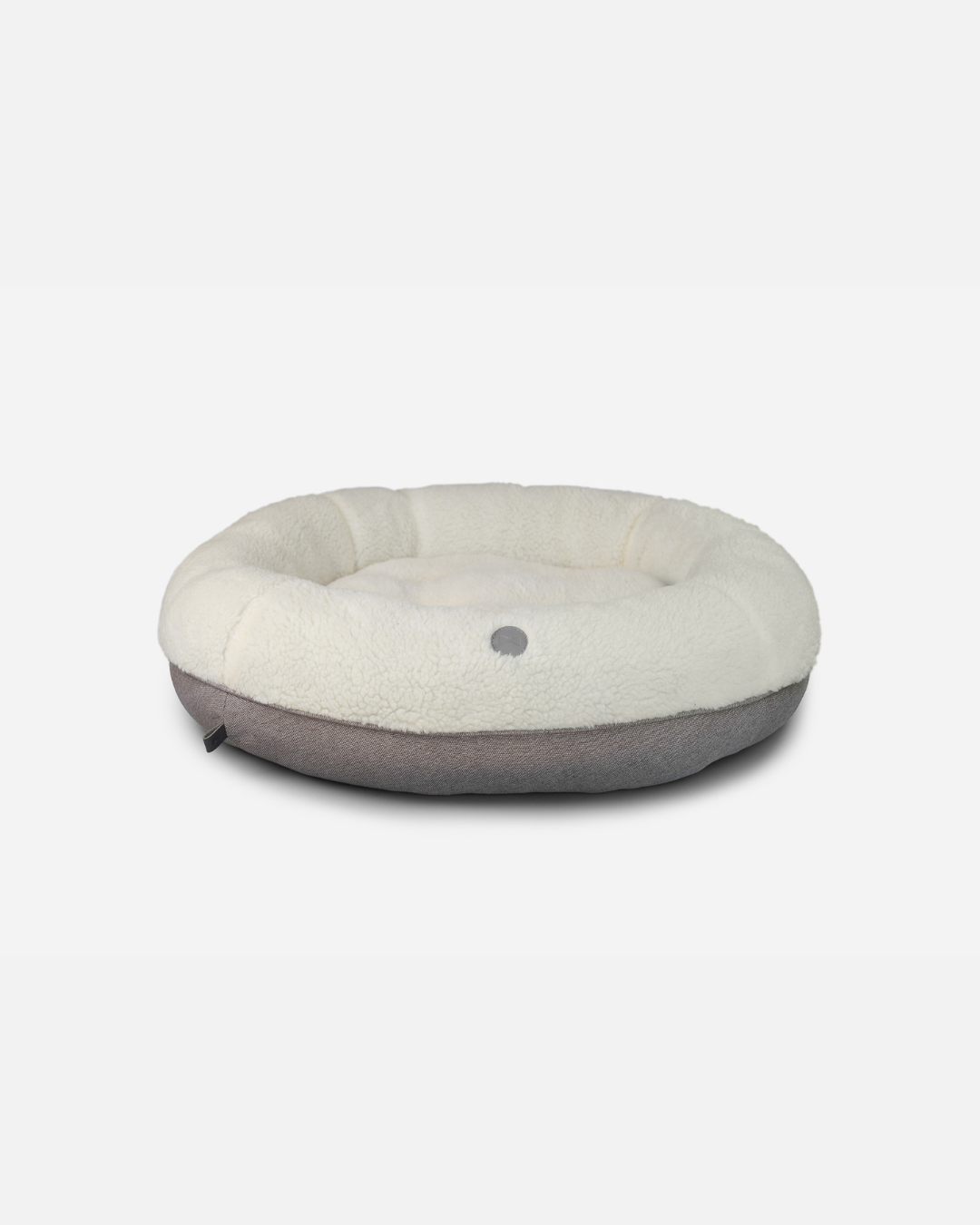 Chester & Lee - Furry Beige Donut Dog Bed