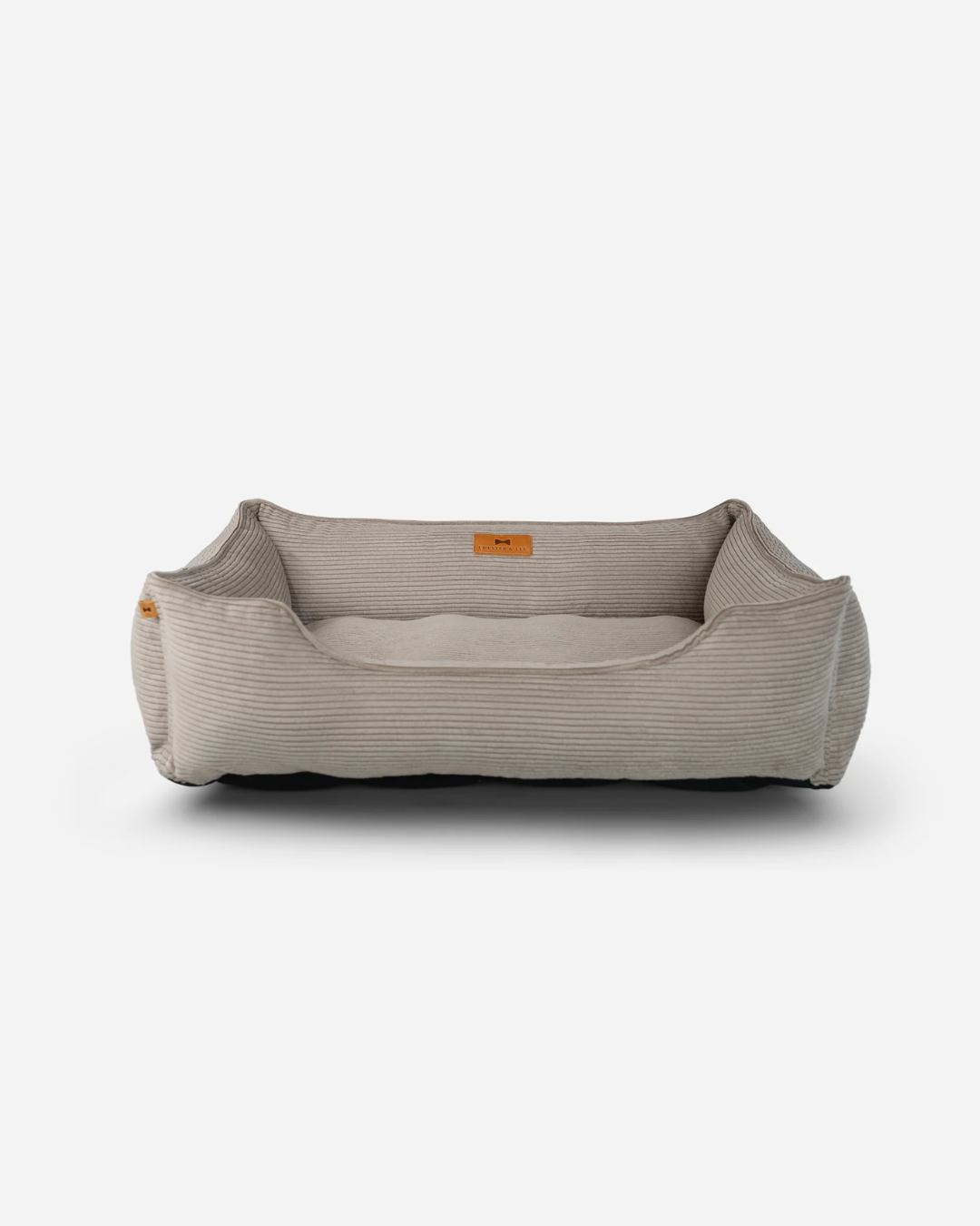 Chester & Lee - Fancy Corduroy Sleeper Dog Bed Taupe