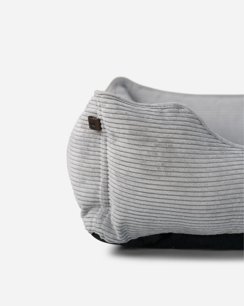 Chester & Lee - Fancy Corduroy Sleeper Dog Bed Gray
