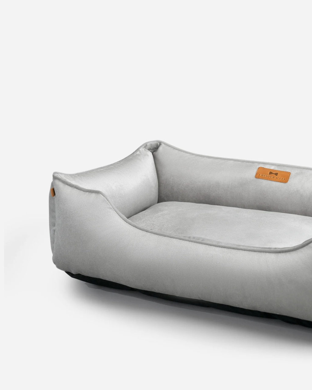 Chester & Lee - Classic Velvet Sleeper Dog Bed Gray
