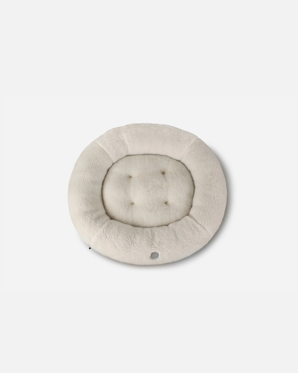 Chester & Lee - Furry Beige Donut Dog Bed