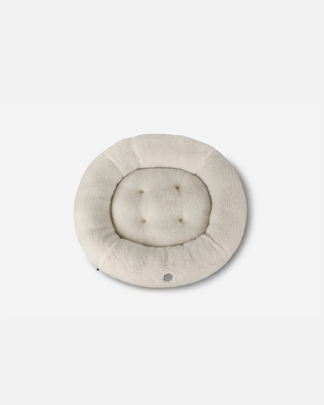 Chester & Lee - Furry Beige Donut Dog Bed