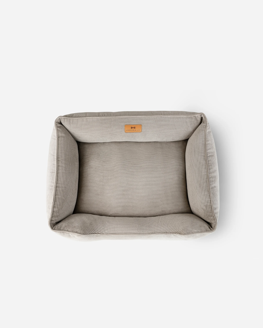 Chester & Lee - Fancy Corduroy Sleeper Dog Bed Taupe