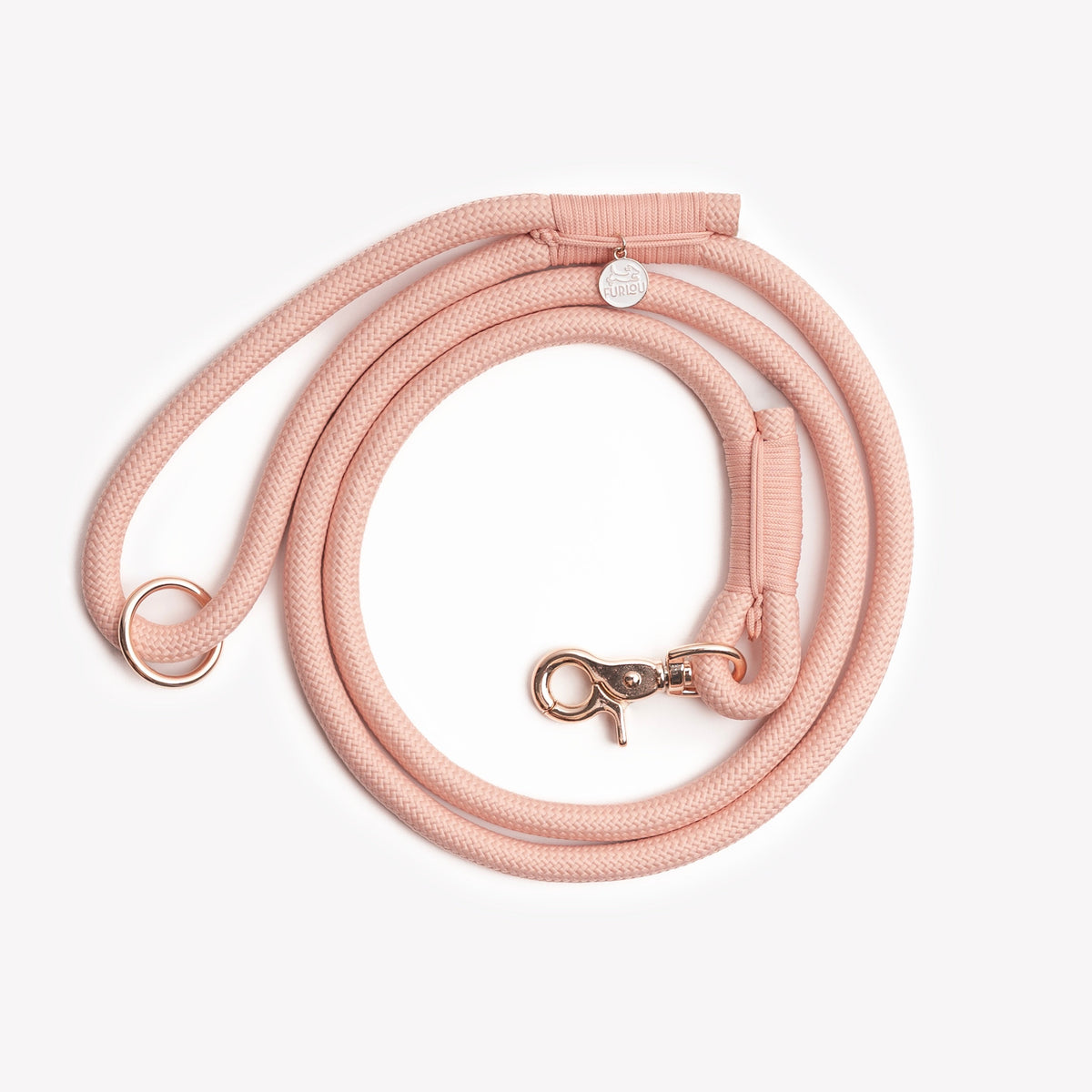 Powder Rose - Braided Rope Leash