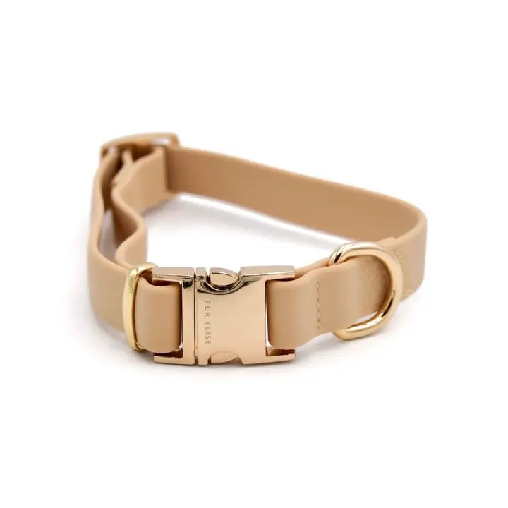 Fur Elise Pets Snap Collar - Sand L .98in x 14.2x22in