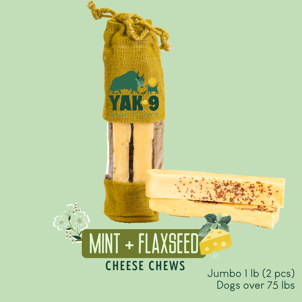 yak9 - Flaxseed Yak Chews for Dogs