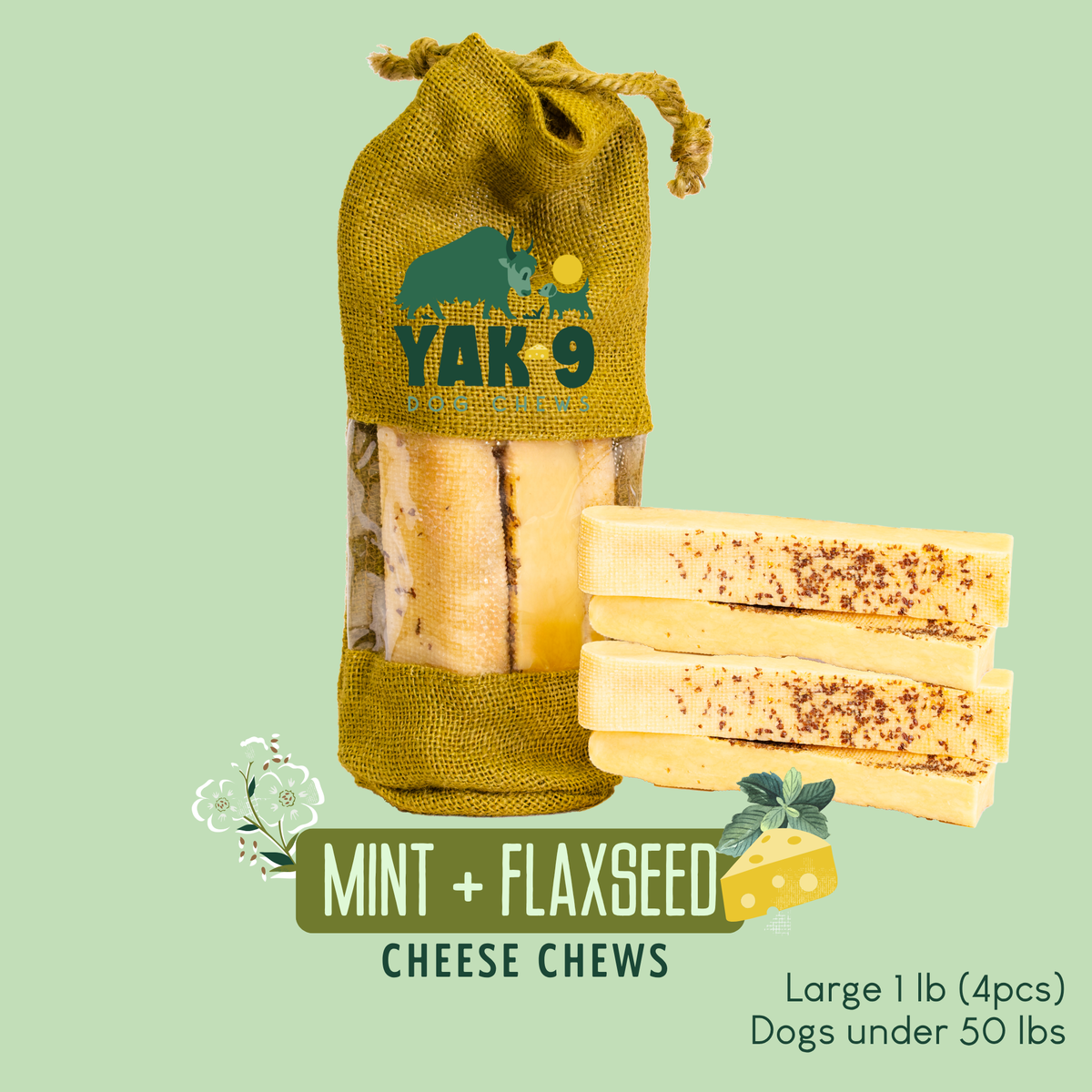 yak9 - Flaxseed Yak Chews for Dogs