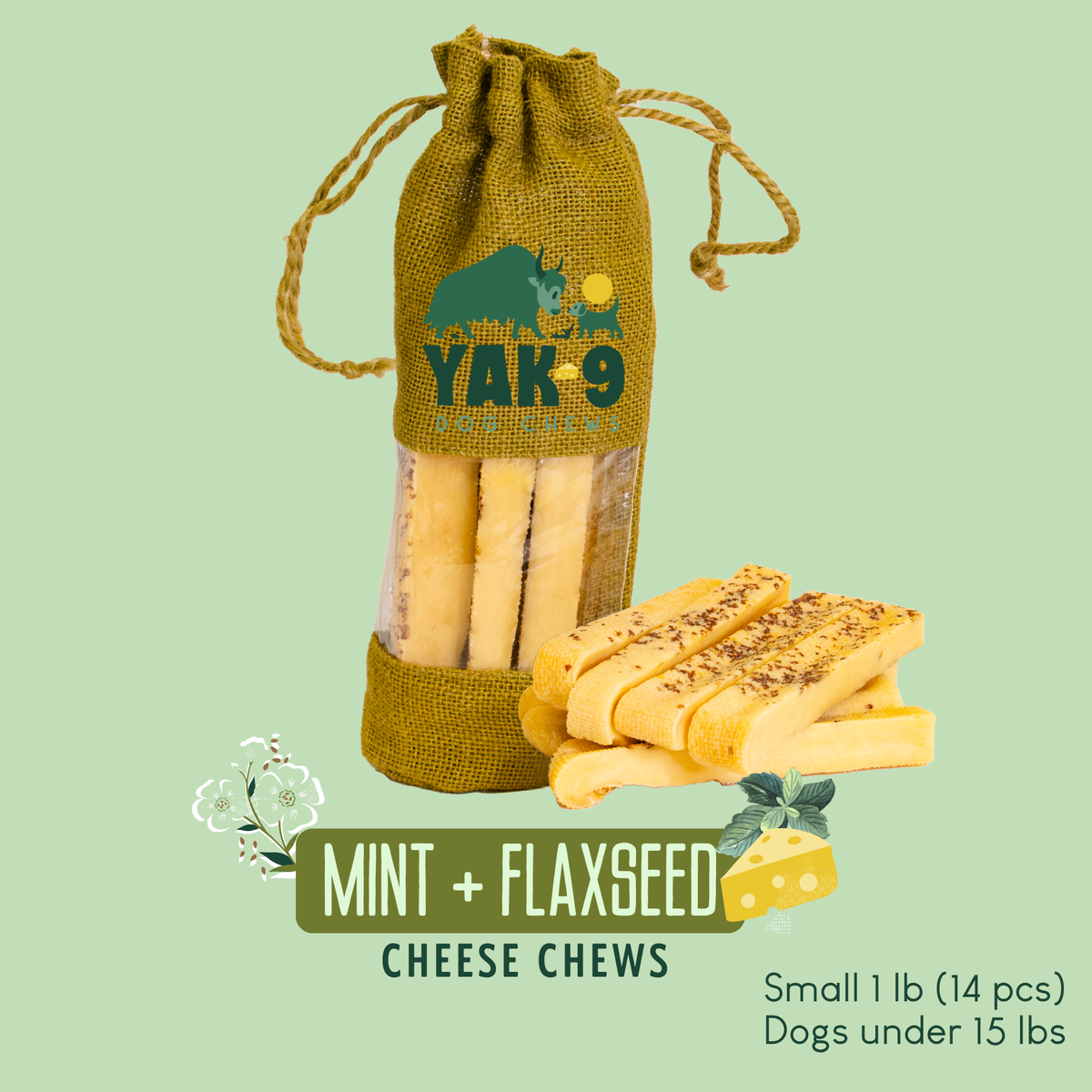 yak9 - Flaxseed Yak Chews for Dogs
