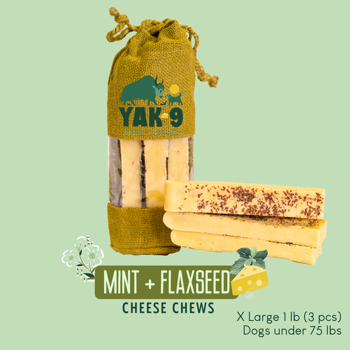yak9 - Flaxseed Yak Chews for Dogs