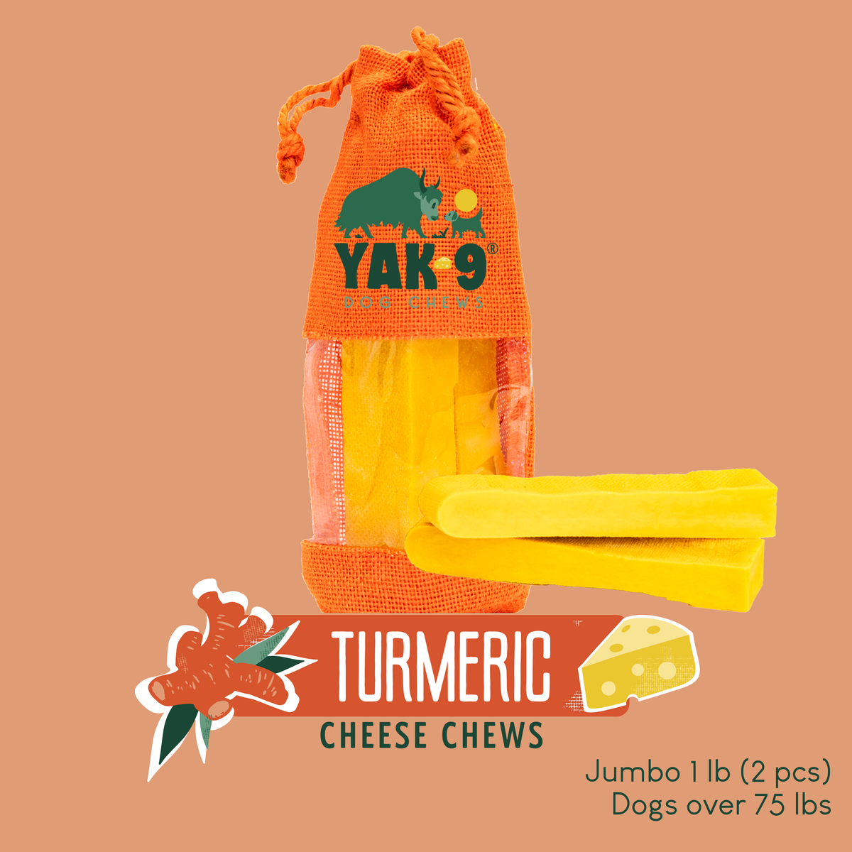 yak9 - Turmeric Yak Milk Chews for Dogs