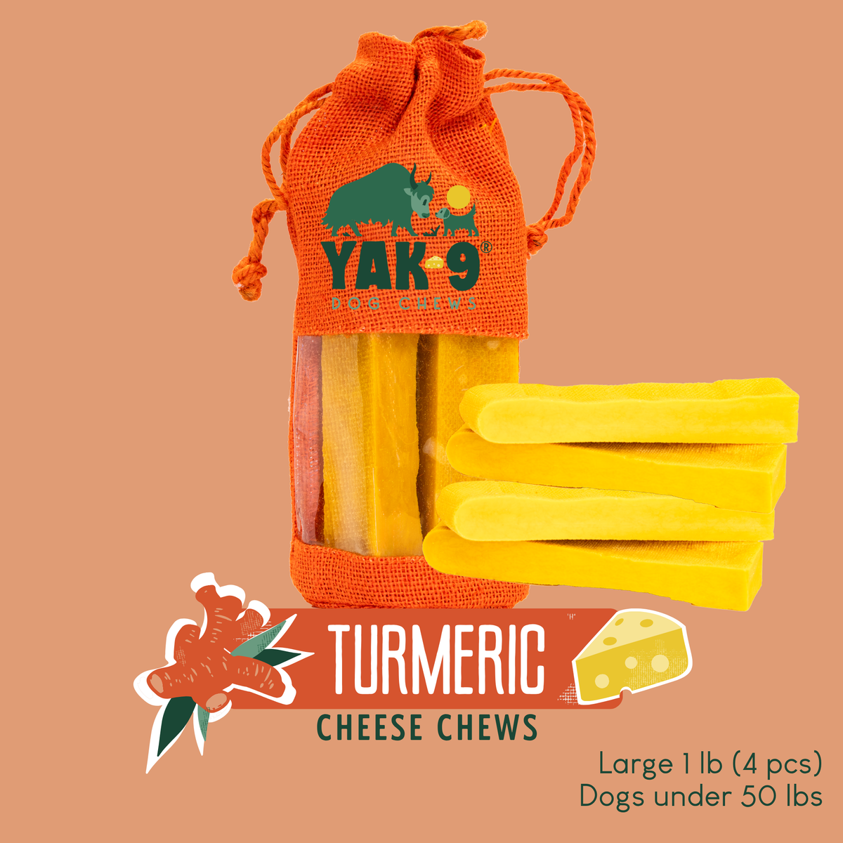 yak9 - Turmeric Yak Milk Chews for Dogs