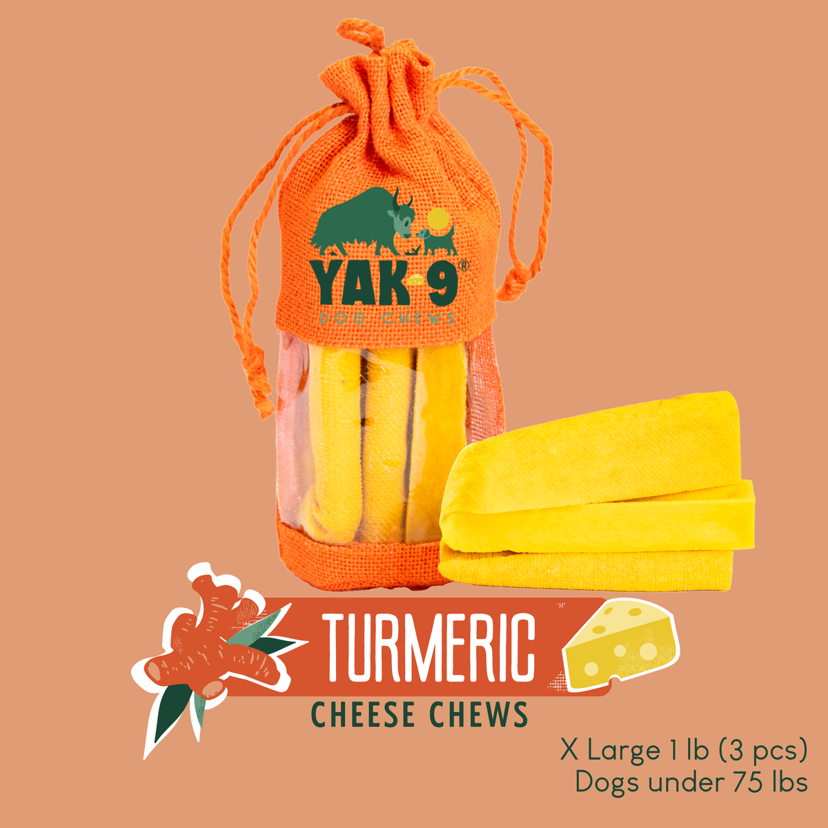 yak9 - Turmeric Yak Milk Chews for Dogs