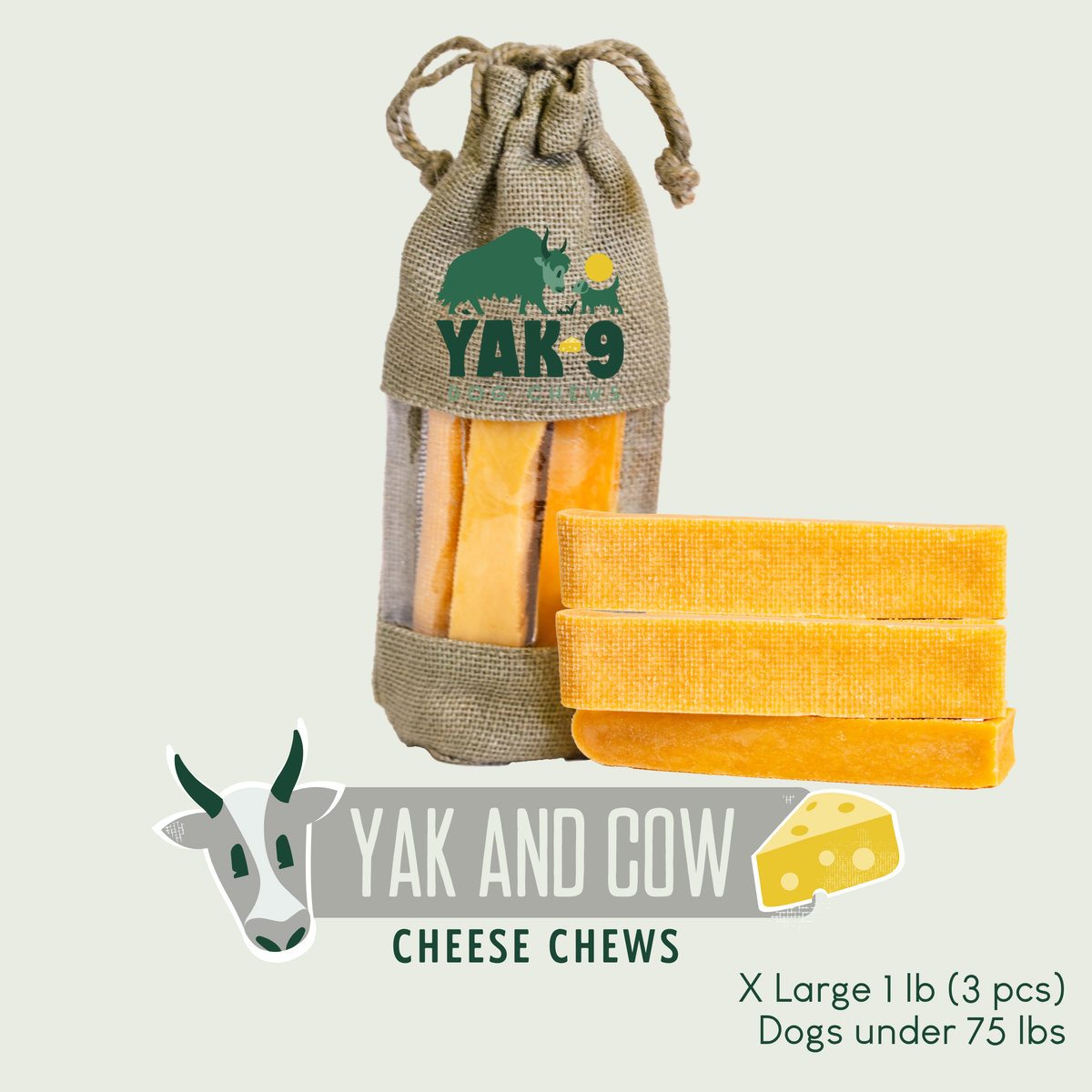 yak9 - Yak and Cow Milk Chews for Dogs