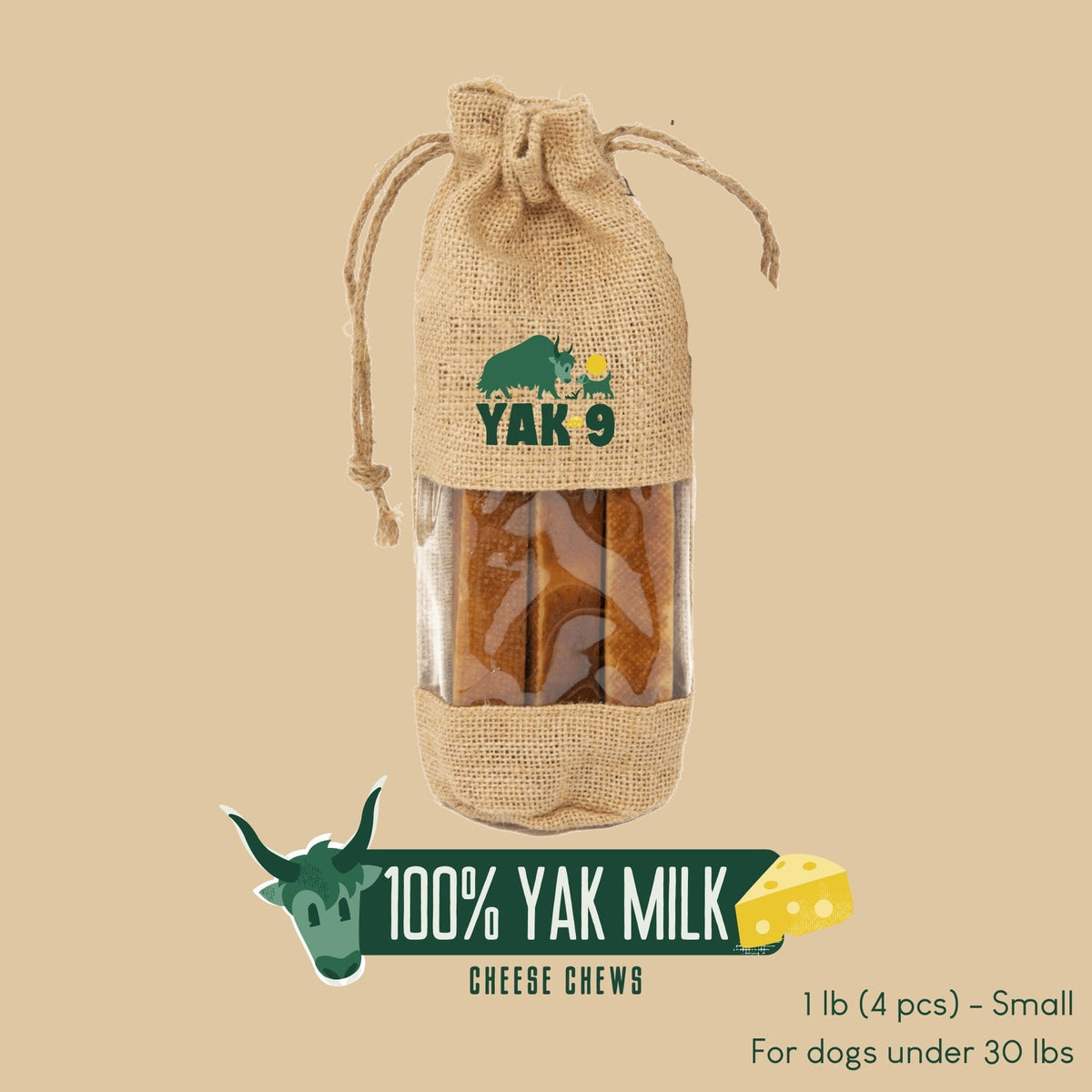 yak9 - 100% Yak Milk Chews for Dogs