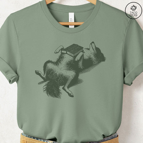 Australian Shepherd Aussie Book Nap T-Shirt