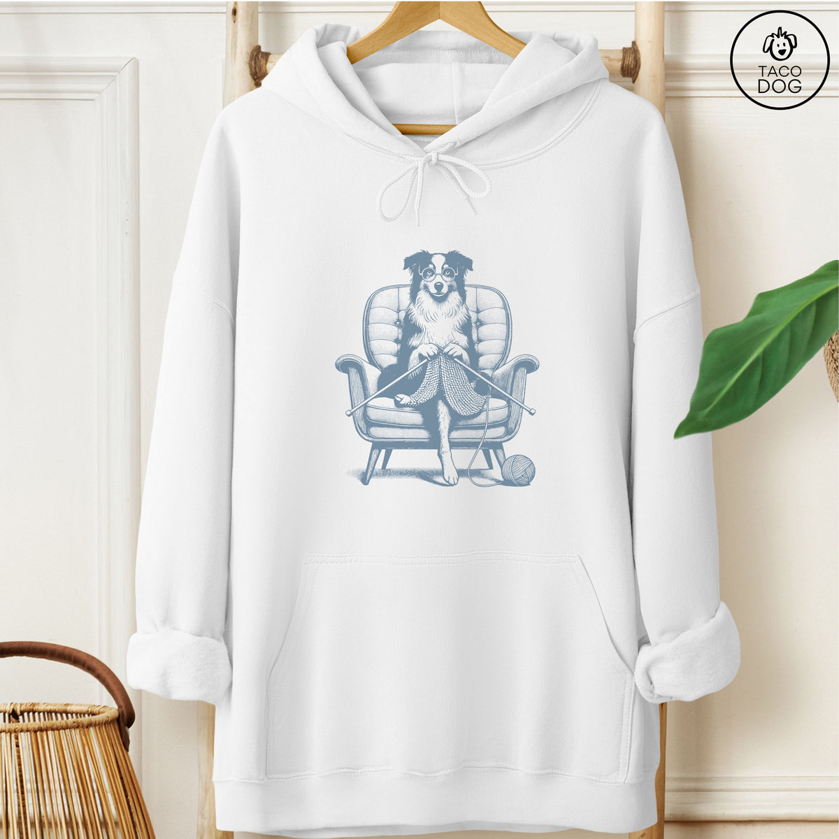 Australian Shepherd Aussie Knitting Hoodie