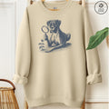 Boxer Dog Botanist Flower Sweatshirt