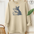 French Bulldog Frenchie Botanist Flower Sweatshirt