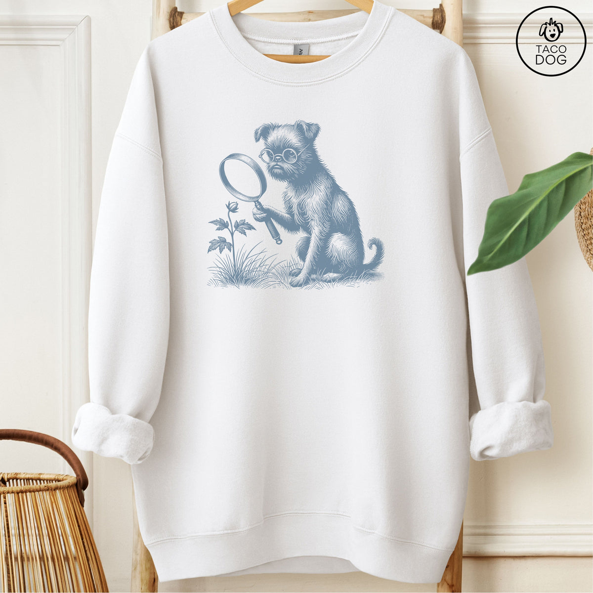 Brussels Griffon Griff Botanist Flower Sweatshirt