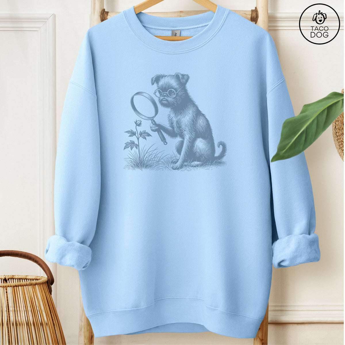 Brussels Griffon Griff Botanist Flower Sweatshirt