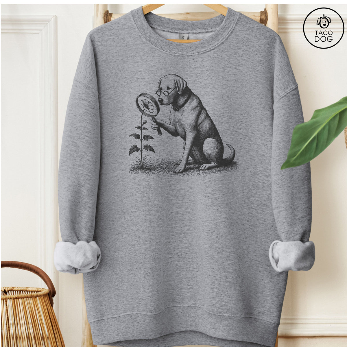 Labrador Retriever Lab Botanist Flower Sweatshirt