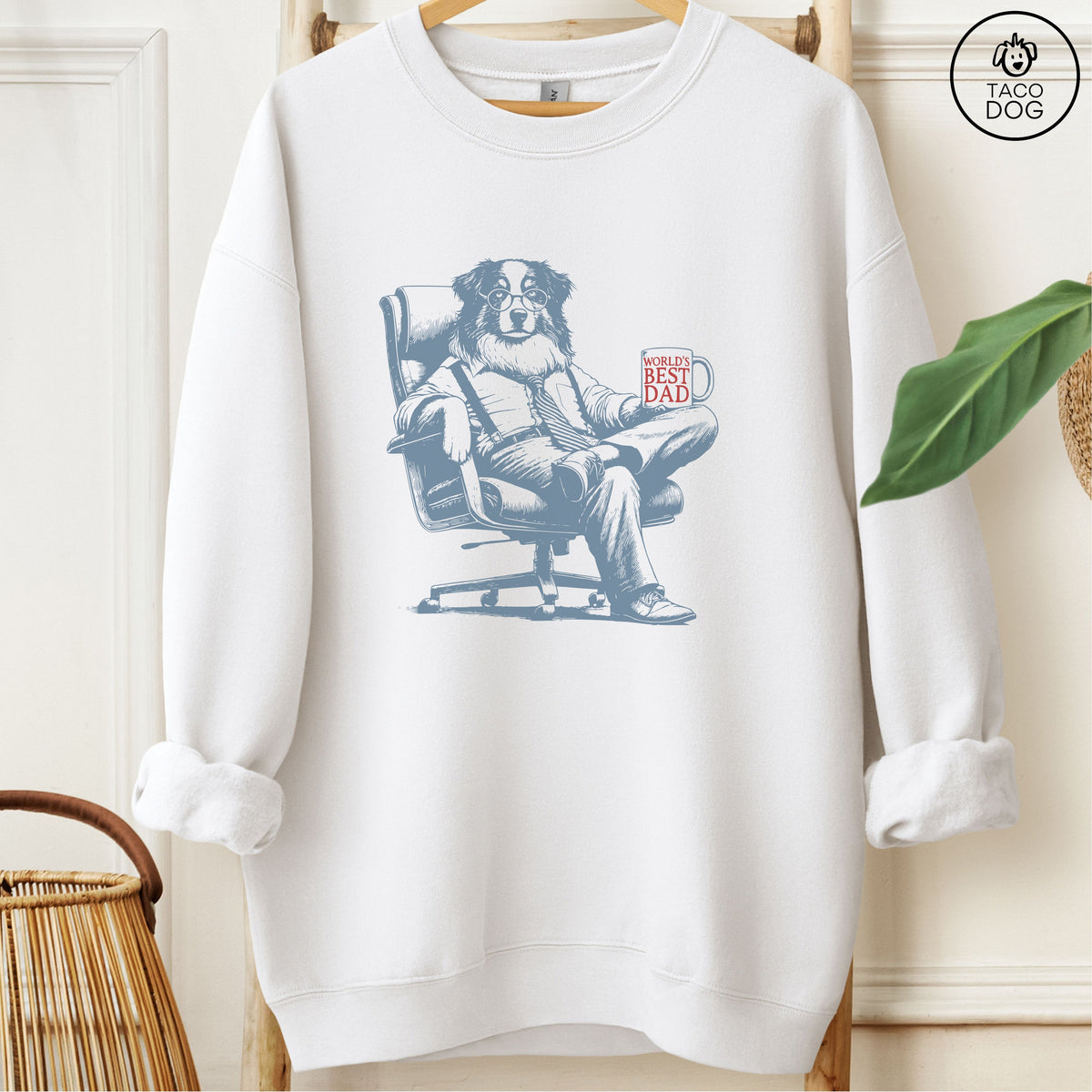 Australian Shepherd Aussie World's Best Dad Mug Sweatshirt
