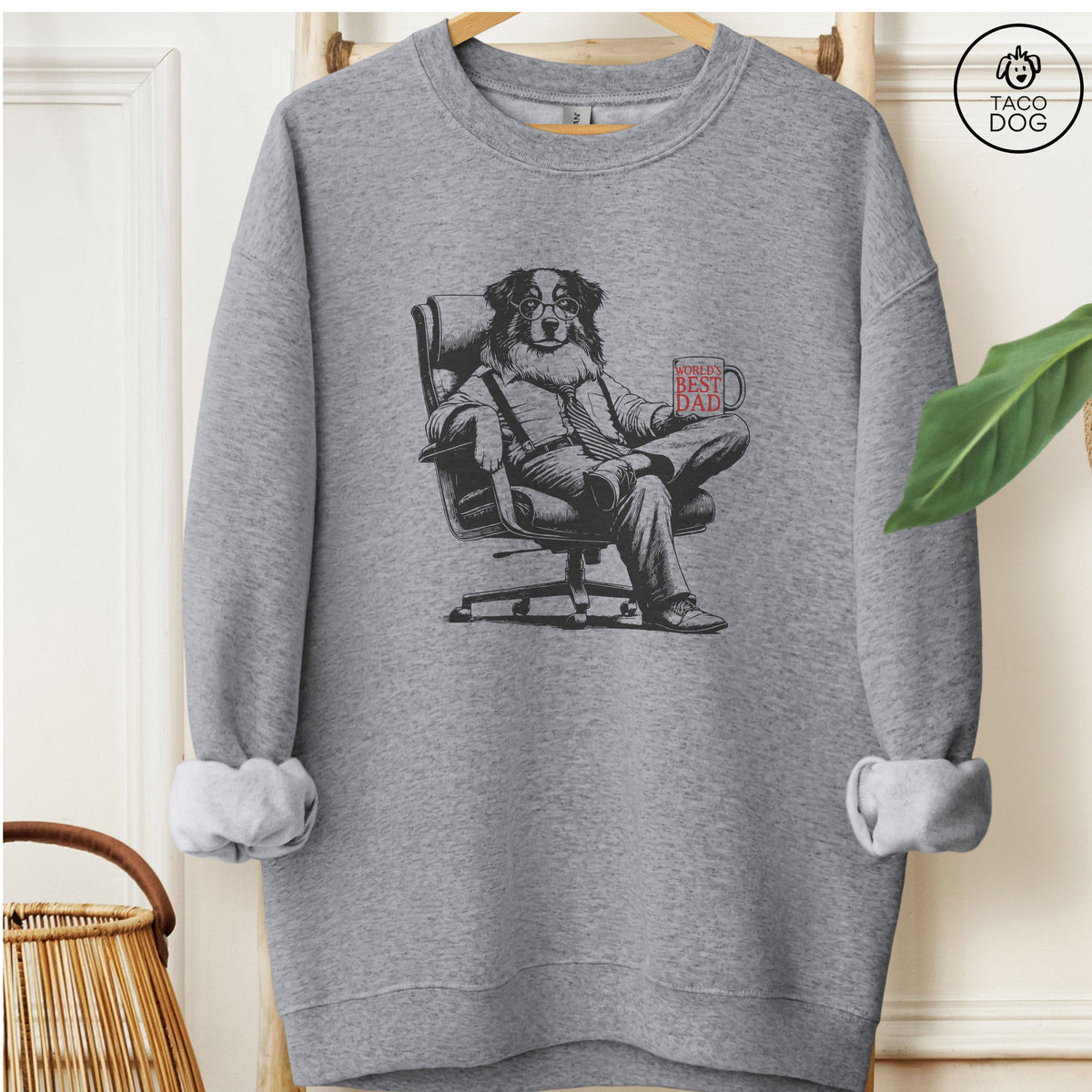 Australian Shepherd Aussie World's Best Dad Mug Sweatshirt