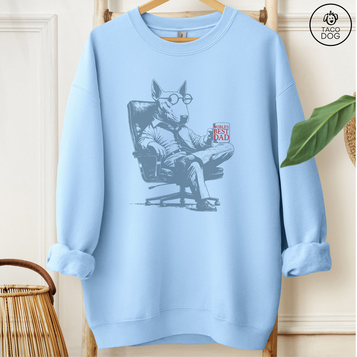 English Bull Terrier Bully World's Best Dad Mug Sweatshirt