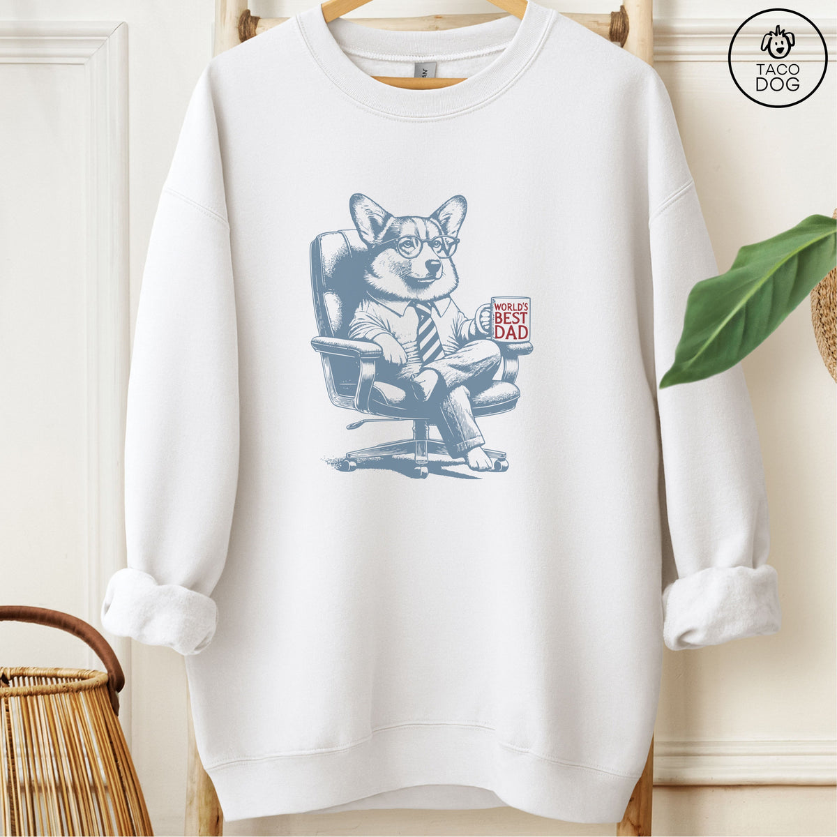 Corgi World's Best Dad Mug Sweatshirt