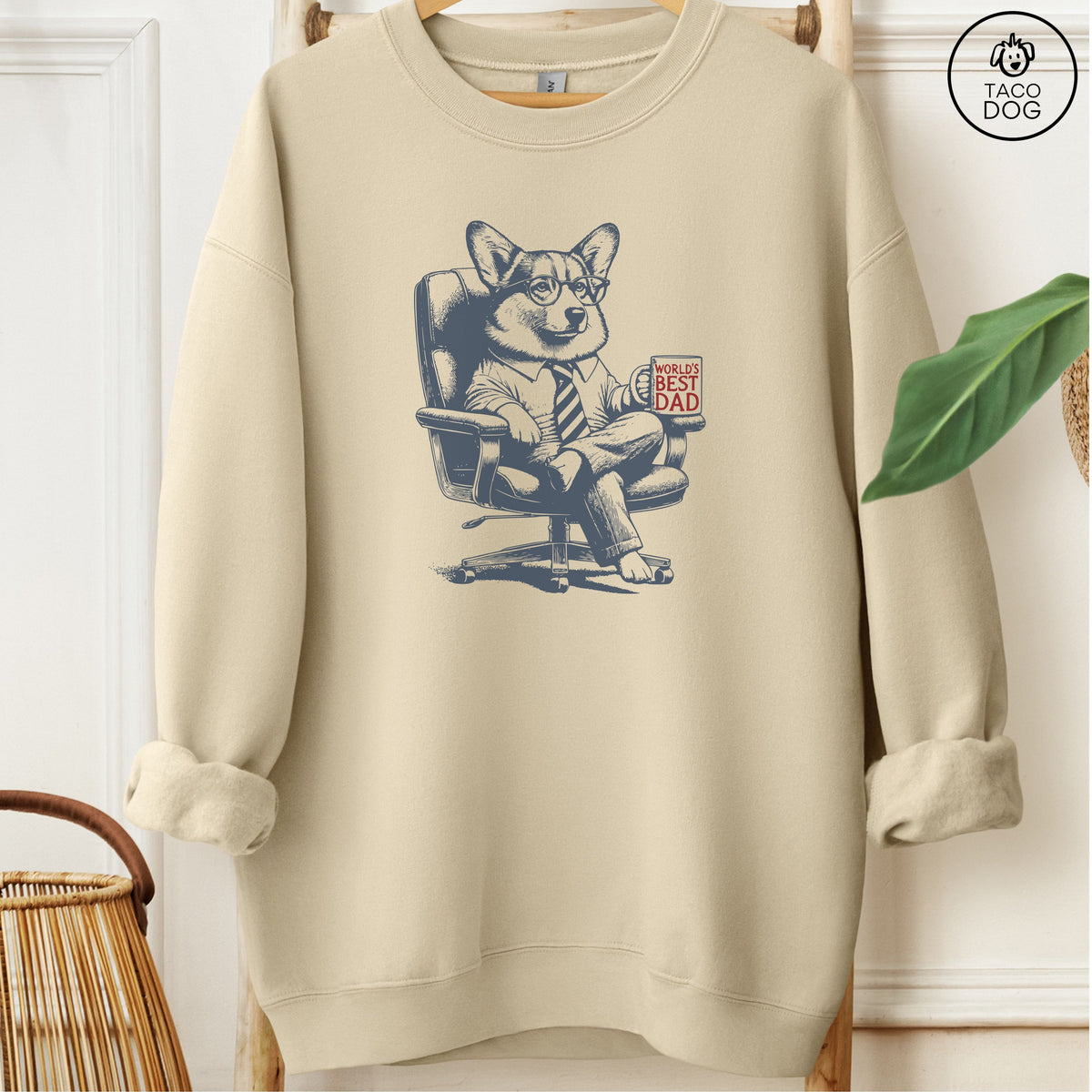 Corgi World's Best Dad Mug Sweatshirt