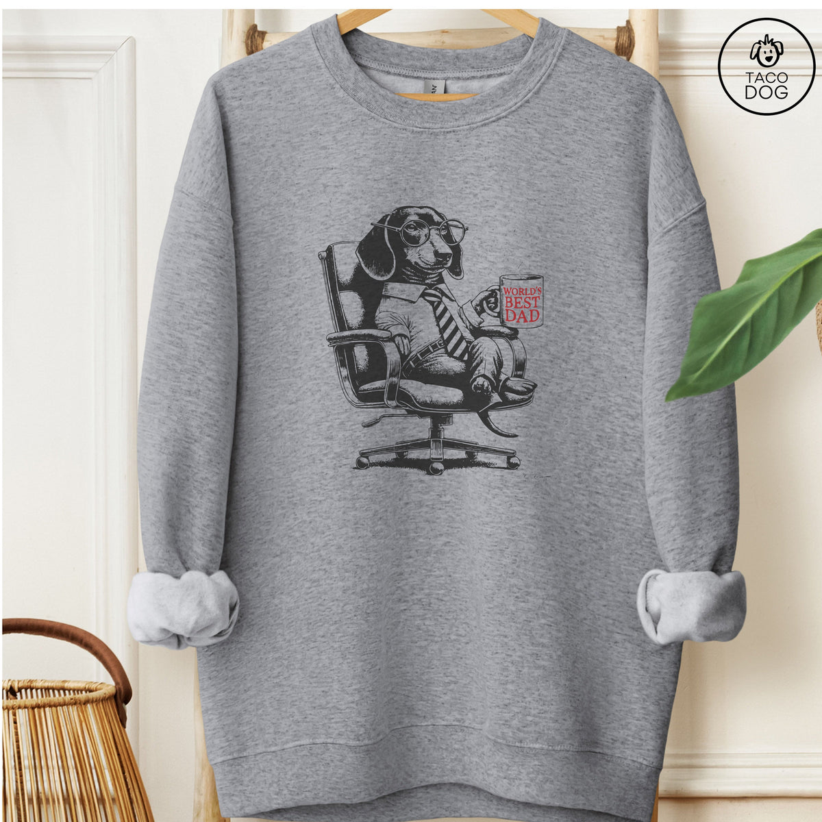 Dachshund Doxie Weenie World's Best Dad Mug Sweatshirt