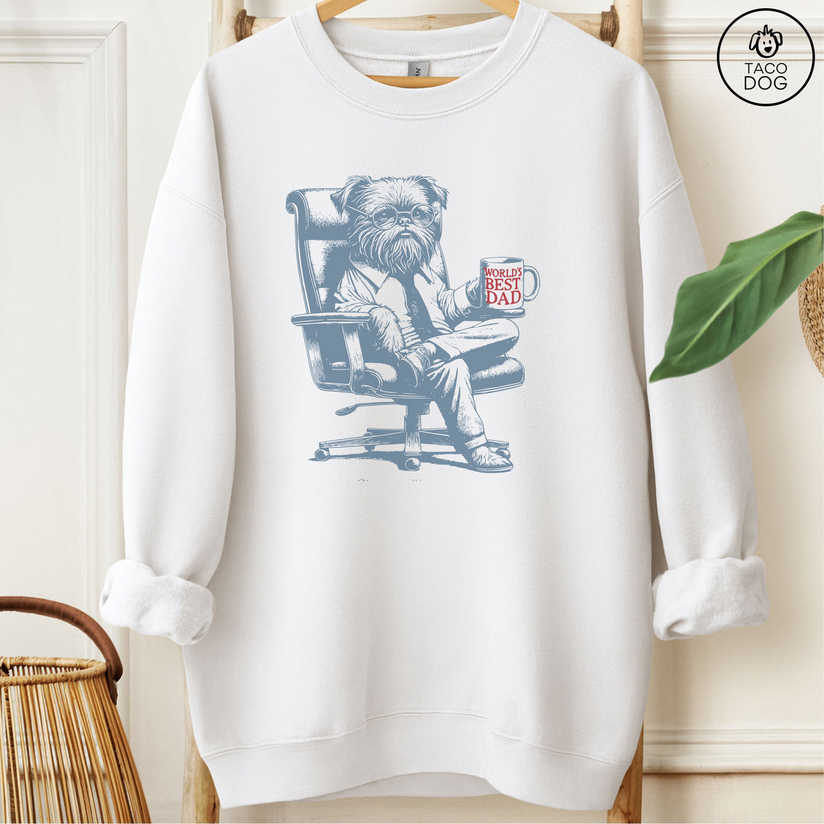 Brussels Griffon Griff World's Best Dad Mug Sweatshirt
