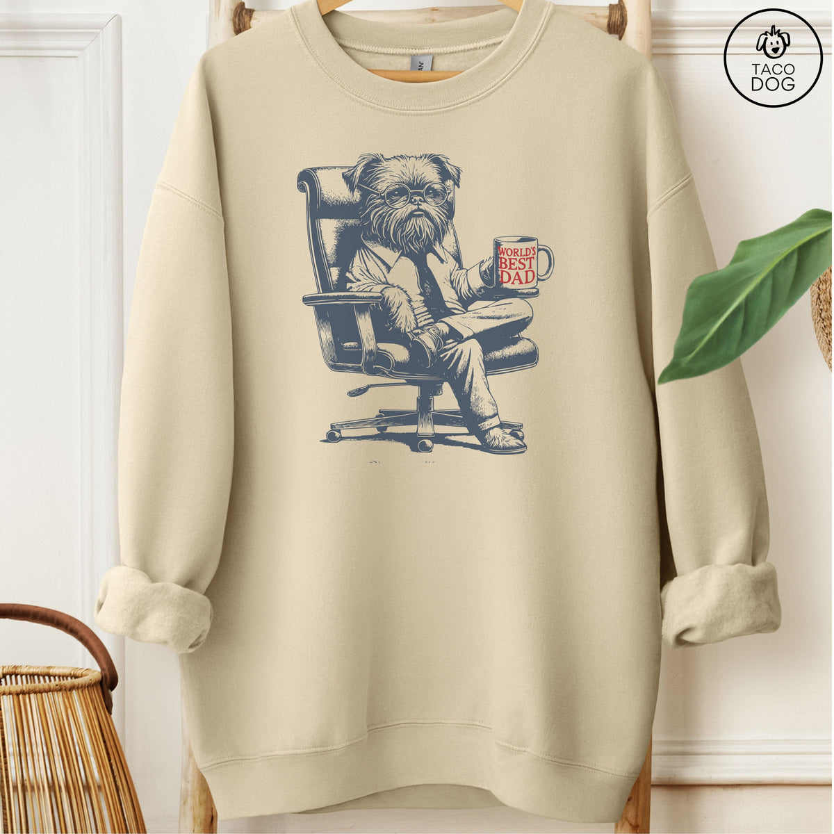 Brussels Griffon Griff World's Best Dad Mug Sweatshirt