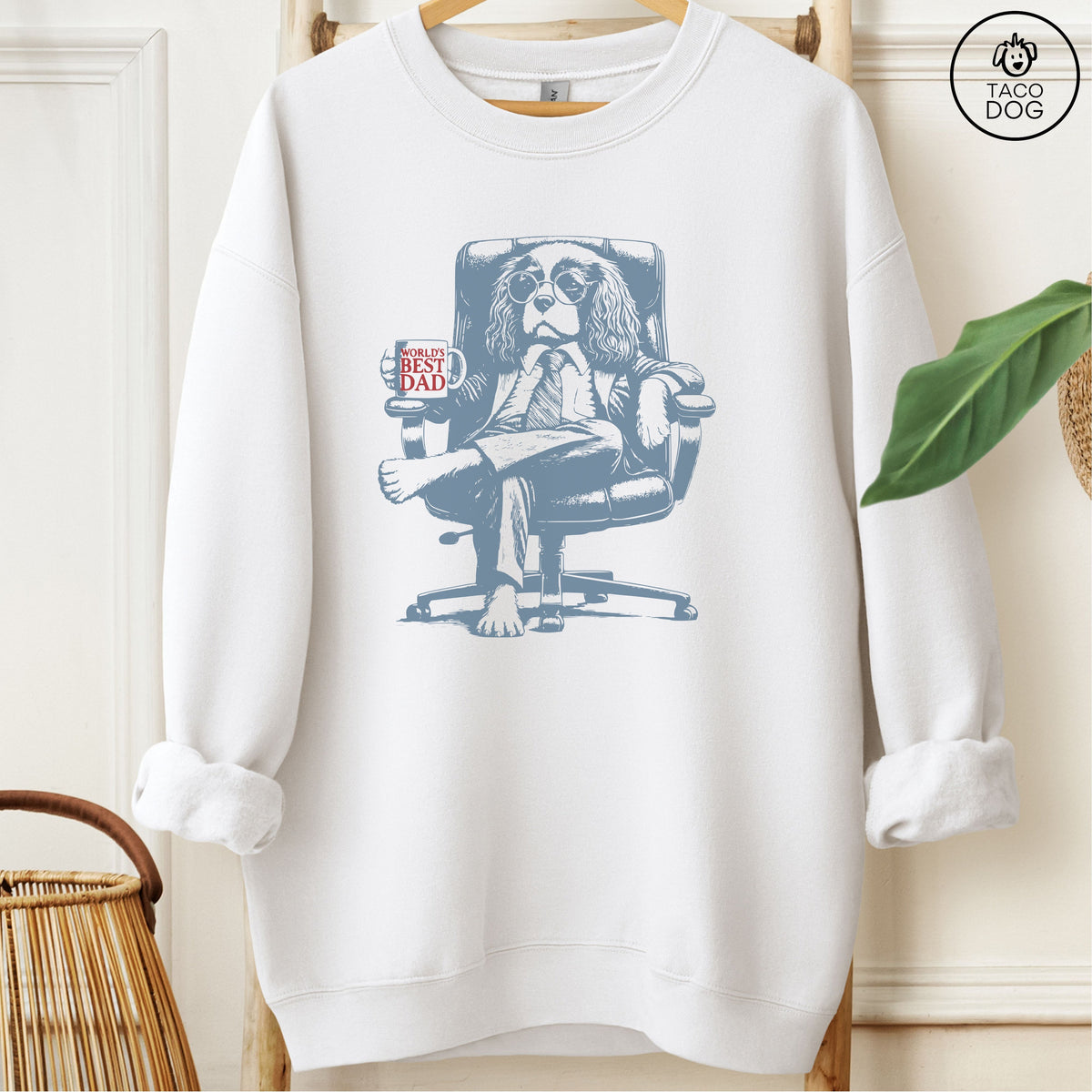 Cavalier King Charles Spaniel World's Best Dad Mug Sweatshirt