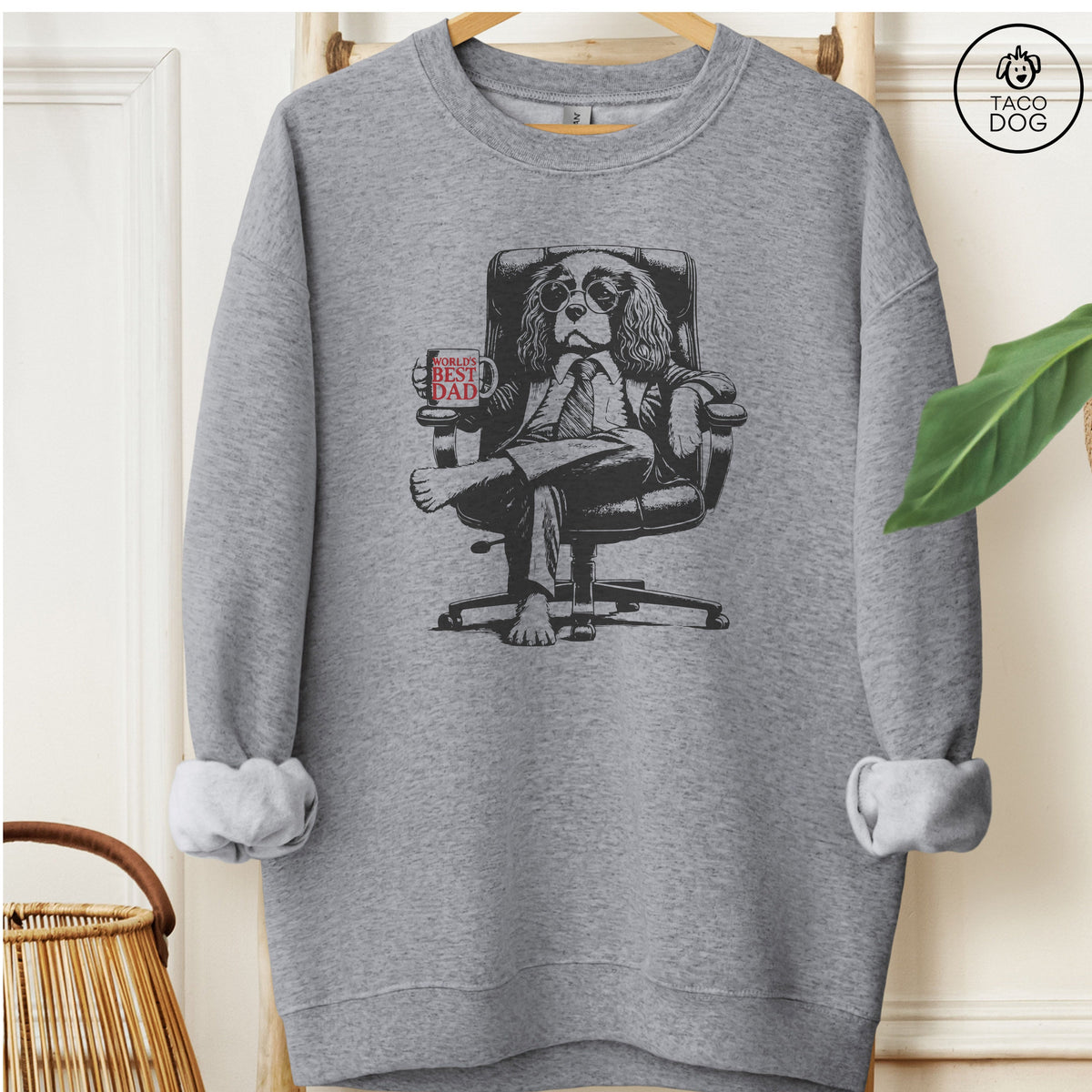 Cavalier King Charles Spaniel World's Best Dad Mug Sweatshirt