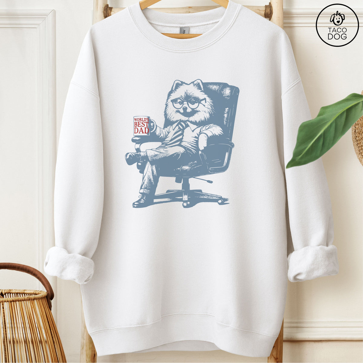 Pomeranian World's Best Dad Mug Sweatshirt