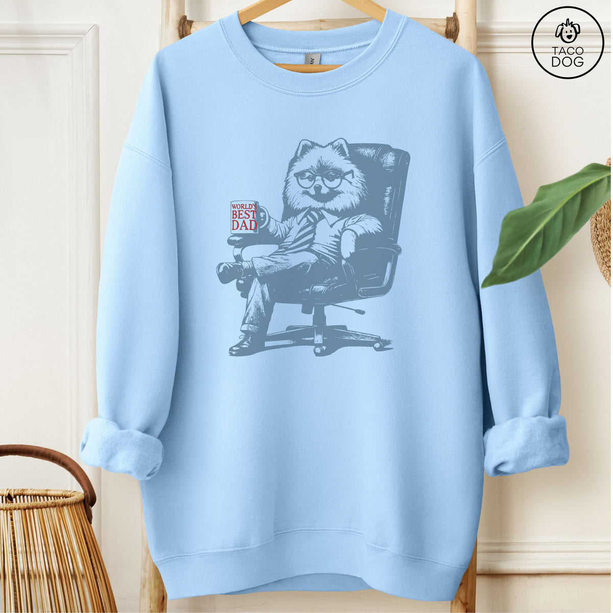 Pomeranian World's Best Dad Mug Sweatshirt