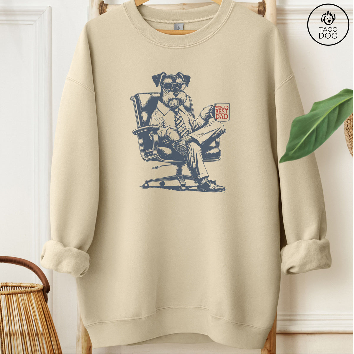 Schnauzer World's Best Dad Mug Sweatshirt