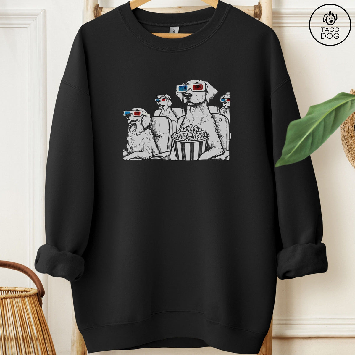 Dogs in 3-D Glasses Sweatshirt