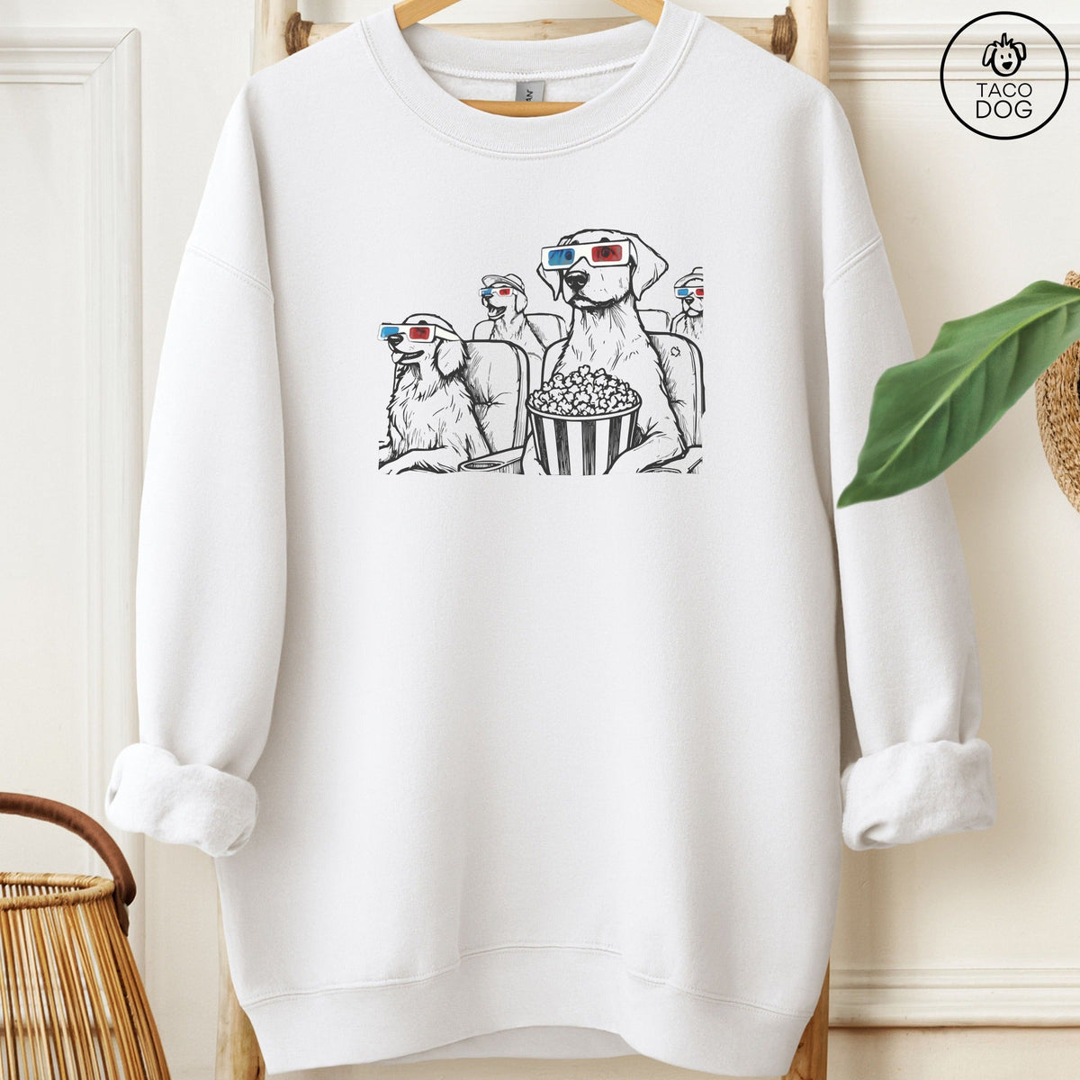 Dogs in 3-D Glasses Sweatshirt