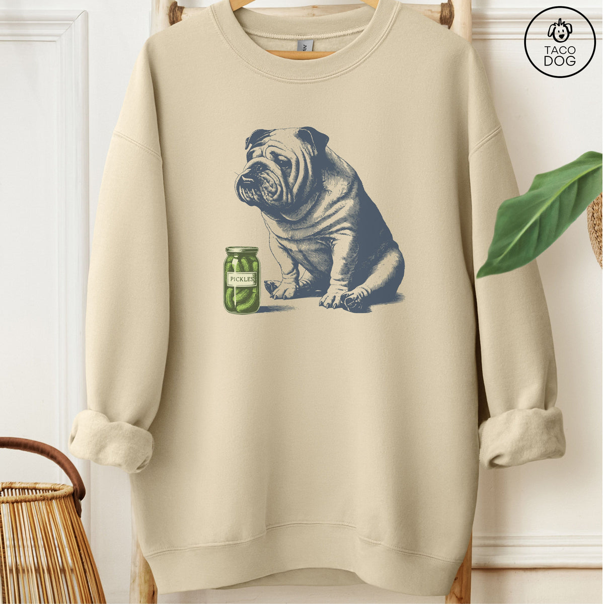 English Bulldog Pickles Sweatshirt
