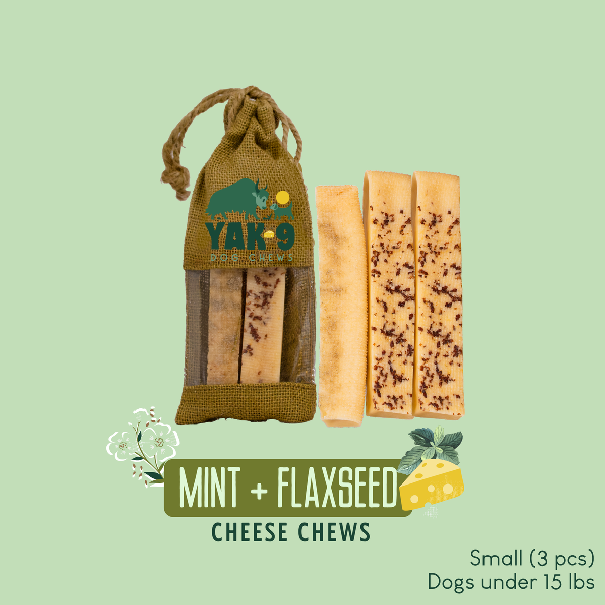 yak9 - Flaxseed Yak Chews for Dogs