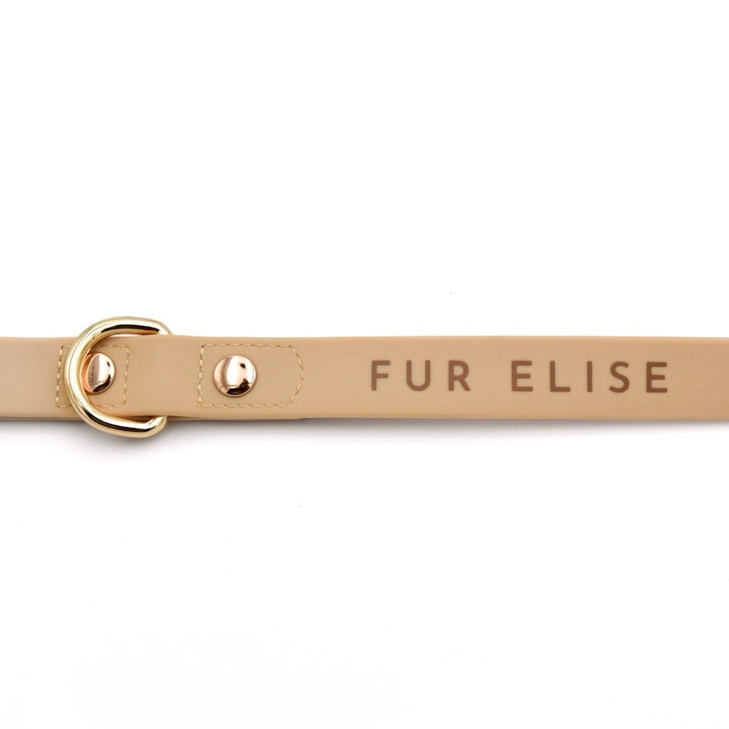 Fur Elise Dog Leash - Sand — logo detail