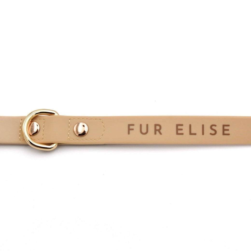Fur Elise Dog Leash - Sand — logo detail