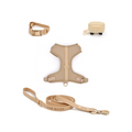 Fur Elise Essentials Dog Walking Set - Sand — included set components