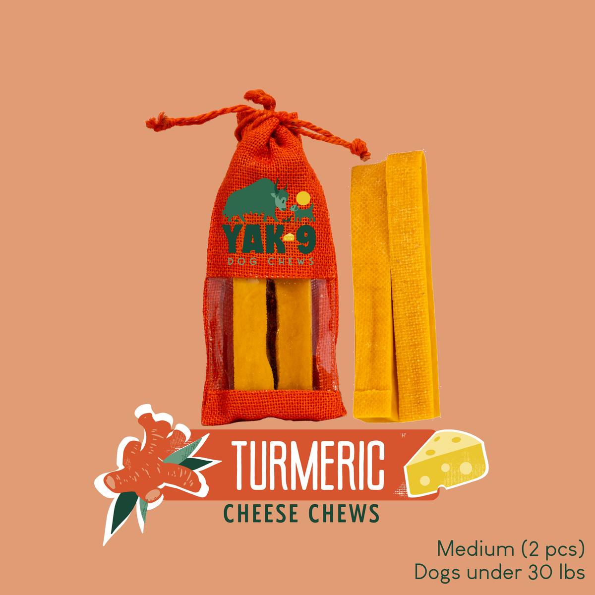 yak9 - Turmeric Yak Milk Chews for Dogs
