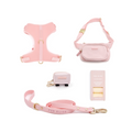 Fur Elise On-the-Go Dog Walking Set - Rose — included set components