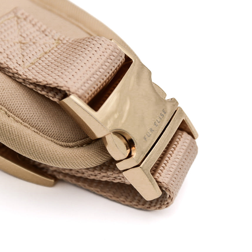 Fur Elise Dog Harness - Sand — buckle detail